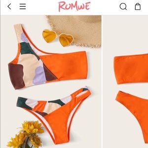 Bikini one shoulder suit